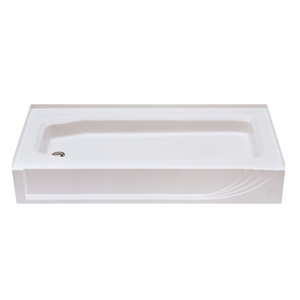 Kinro WBC-5428 L-SPK ABS Shower Pan - Left Hand, White - 209982 Kinro WBC-5428 L-SPK ABS Shower Pan - Left Hand, White - 209982