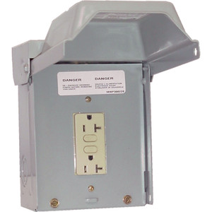Midwest Electric U010010 Unmetered Surface Power Outlets - 20A, Single W/ GFCI - U010010