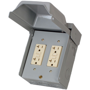 Midwest Electric U012010 Unmetered Surface Power Outlets - 20A, Dual W/ GFCI - U012010 Midwest Electric U012010 Unmetered Surface Power Outlets - 20A, Dual W/ GFCI - U012010