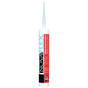 Novagard 02-MR4103-10C1 NovaFlex Metal Roof Sealant - 10.3 oz. Tube, Silver Metallic - 02-MR4103-10C1 Novagard 02-MR4103-10C1 NovaFlex Metal Roof Sealant - 10.3 oz. Tube, Silver Metallic - 02-MR4103-10C1