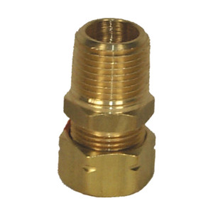 Parker 68CA-8-8 Compress-Align Brass Connector Fitting - 1/2" Tube x 1/2" MPT - 68CA-8-8 PARKER Parker 68CA-8-8 Compress-Align Brass Connector Fitting - 1/2" Tube x 1/2" MPT - 68CA-8-8 PARKER