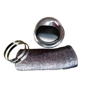 Pinnacle 18-1064 Outside Vent Kit with Damper for Dryer - Stainless Steel - 18-1064 Pinnacle 18-1064 Outside Vent Kit with Damper for Dryer - Stainless Steel - 18-1064