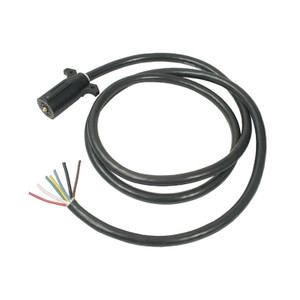 Pollak 14-117 7-Way RV Trailer End Cable with Plug - 8' - 14-117 Pollak 14-117 7-Way RV Trailer End Cable with Plug - 8' - 14-117