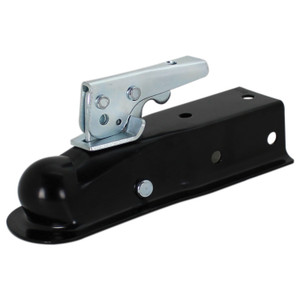 Quick Products QP-HS3020 Black Trigger-Style Trailer Coupler 1-7/8" Ball, 2" Channel - 2,000 lbs. - QP-HS3020