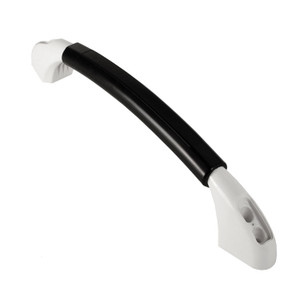 RV Designer E216 Soft Grab Handle - 18", White with Black Handle - E216