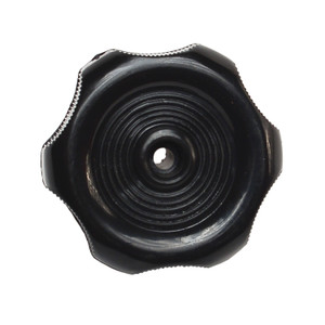 RV Designer H711 Replacement Window Knob - Black, 1/2" Shaft - H711