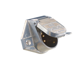 RV Designer P720 7-Way Heavy Duty Socket - Die-Cast Metal With Solid Pins - P720