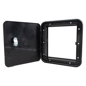 Thetford 94308 Multi-Purpose/Fuel Hatch without Back - Keyed Entry, Black - 94308