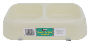 Valterra A10-2005 Glow-in-the-Dark Pet Bowl - Twin Bowl, Medium - A10-2005 Valterra A10-2005 Glow-in-the-Dark Pet Bowl - Twin Bowl, Medium - A10-2005