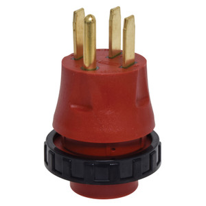 Valterra A10-5030DAVP Mighty Cord Detachable Adapter Plug - 50AM to 30AF, Red (Carded) - A10-5030DAVP