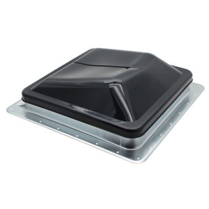 Ventline V2119-503-00 Ventadome V2119 Series Radius Corner Powered Ventilator 12V DC - Smoke Lid, Birch White Screen - V2119-503-00 Ventline V2119-503-00 Ventadome V2119 Series Radius Corner Powered Ventilator 12V DC - Smoke Lid, Birch White Screen - V2119-503-00