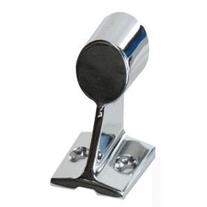 Whitecap S-1488C CP Zamac Handrail Stanchion - Aft - S-1488C