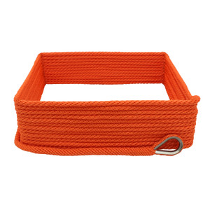 Extreme Max 3006.2636 BoatTector Solid Braid MFP Anchor Line with Thimble - 3/8" x 50', Neon Orange - 3006.2636