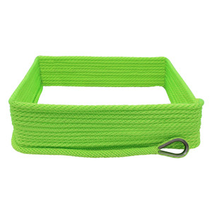 Extreme Max 3006.2639 BoatTector Solid Braid MFP Anchor Line with Thimble - 3/8" x 50', Neon Green - 3006.2639