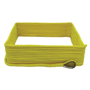 Extreme Max 3006.2642 BoatTector Solid Braid MFP Anchor Line with Thimble - 3/8" x 50', Neon Yellow - 3006.2642
