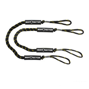 Extreme Max 3006.2729 BoatTector Bungee Dock Line Value 2-Pack - 4', Black/Gold - 3006.2729