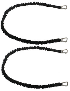 Extreme Max 3006.2777 BoatTector High-Strength Line Snubber & Storage Bungee, Value 2-Pack - 72" with Compact Hooks, Black - 3006.2777