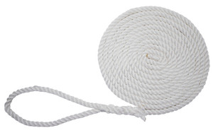 Extreme Max 3006.2831 BoatTector Twisted Nylon Dock Line - 5/8" x 25' White - 3006.2831