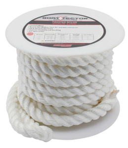 Extreme Max 3006.2837 BoatTector Twisted Nylon Dock Line - 3/4" x 30' White - 3006.2837