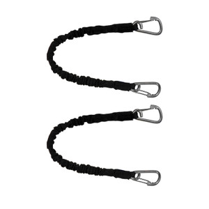 Extreme Max 3006.2882 BoatTector High-Strength Line Snubber & Storage Bungee, Value 2-Pack - 18" with Medium Hooks, Black - 3006.2882
