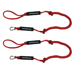 Extreme Max 3006.2975 BoatTector PWC Bungee Dock Line Value 2-Pack - 4', Red - 3006.2975