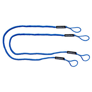 Extreme Max 3006.3072 BoatTector Bungee Dock Line Value 2-Pack - 8', Blue - 3006.3072