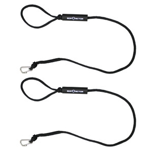 Extreme Max 3006.3125 BoatTector PWC Dock Line Value 2-Pack - 7', Black - 3006.3125