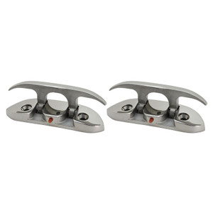 Extreme Max 3006.6631.2 Folding Stainless Steel Cleat - 4-1/2, Value 2-Pack - 3006.6631.2