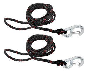 Extreme Max 3006.6797 PWC 5' Dock Line with Zinc-Plated Snap Hook - Value 2-Pack - 3006.6797