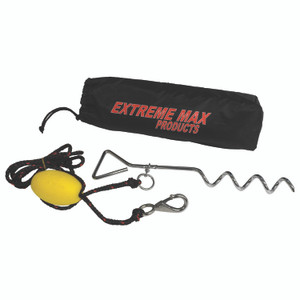 Extreme Max 3006.6826 BoatTector Complete PWC Screw Anchor Kit with Rope, Marker Buoy, and Storage Bag - 3006.6826 Extreme Max 3006.6826 BoatTector Complete PWC Screw Anchor Kit with Rope, Marker Buoy, and Storage Bag - 3006.6826