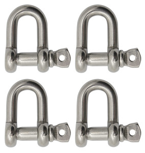 Extreme Max 3006.8264.4 BoatTector Stainless Steel Chain Shackle - 5/16", 4-Pack - 3006.8264.4 Extreme Max 3006.8264.4 BoatTector Stainless Steel Chain Shackle - 5/16", 4-Pack - 3006.8264.4