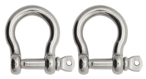 Extreme Max 3006.8303.2 BoatTector Stainless Steel Bow Shackle - 3/4", 2-Pack - 3006.8303.2