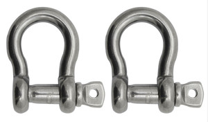 Extreme Max 3006.8318.2 BoatTector Stainless Steel Anchor Shackle - 3/8", 2-Pack - 3006.8318.2