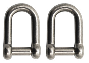 Extreme Max 3006.8402.2 BoatTector Stainless Steel D Shackle with No-Snag Pin - 1/2", 2-Pack - 3006.8402.2