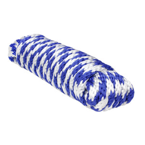 Extreme Max 3008.0232 Solid Braid MFP Utility Rope - 5/8" x 25', Blue / White - 3008.0232