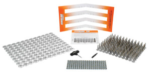 Extreme Max 5001.5505 120-Stud Track Pack with Round Backers - 1.52" Stud Length - 5001.5505