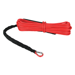 Extreme Max 5600.3206 "The Devil's Hair" Synthetic ATV / UTV Winch Rope - Red - 5600.3206