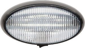 FulTyme RV - Led Porch Oval Blk Base Clear - 1173