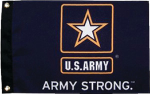 Taylor - Flag 12x18 Army Strong - 1620