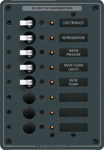 Blue Sea Systems - Panel Dc 8 Circuit Breaker - 8023