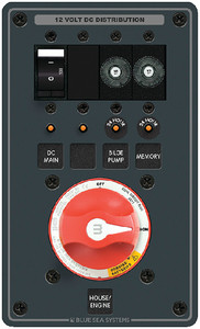 Blue Sea Systems - Panel Dc Batt Mngmnt E Dual - 8690 Blue Sea Systems - Panel Dc Batt Mngmnt E Dual - 8690