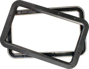 JR Products - Deluxe Door Window Frame Blk - 11021