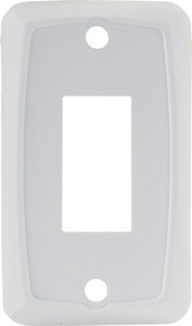JR Products - Single Face Plate White - 12845