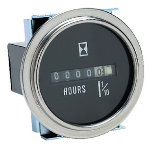 Seachoice - Hour Meter Chrome Bezel - 15301