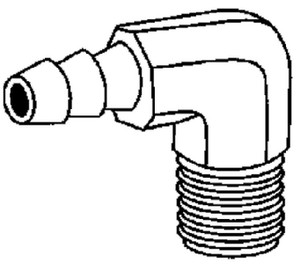 Brass Fittings - Hose Barb Elbow 5/16 X 1/4 - 32040 Brass Fittings - Hose Barb Elbow 5/16 X 1/4 - 32040