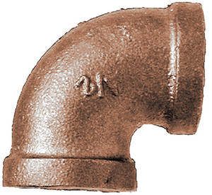 Brass Fittings - Bronze Reducing Elbow 1/2x3/8 - 44124