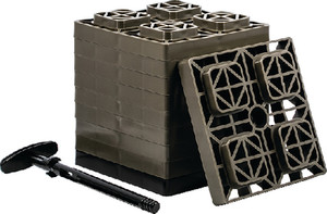 Camco - Fasten Levelers 2x2 Brn 10/pk - 44521