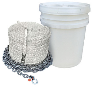 Seachoice - 1/2 X300'rope W 1/4 X15' Chain - 44567 Seachoice - 1/2 X300'rope W 1/4 X15' Chain - 44567