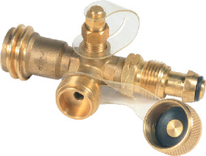 Camco - Propane Brass Tee W/4 Ports - 59113