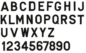 Seachoice - Gothic Letter-black W-10pack - 74351